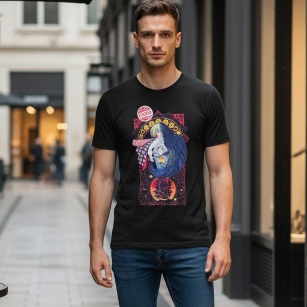 Hot Topic 2X Howls Moving Castle Fan Art Winner Black Anime Graphic T-Shirt NEW